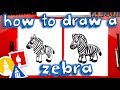 How To Draw A Cartoon Zebra