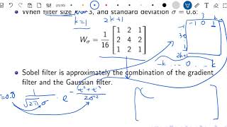 CS540 Lecture 7 Gaussian Filter Approximation Example