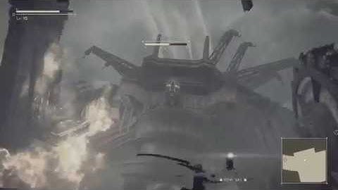 NIER AUTOMATA: Goliaths attack on city Ruins