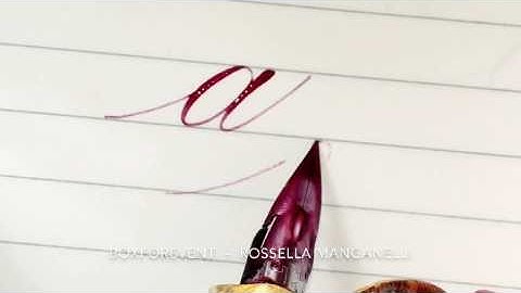 CALLIGRAPHY : Letter "a" with the pointed pen Nikko G