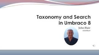 Taxonomy and Search in Umbraco 8