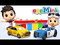 Five Little Cars | Christmas in appMink Town | Little Aaron had a Truck #appMink kids cartoon & song