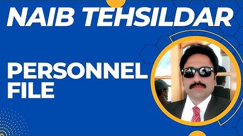 PPSC Naib Tehsildar personnel file | Zafar Abbas Khan