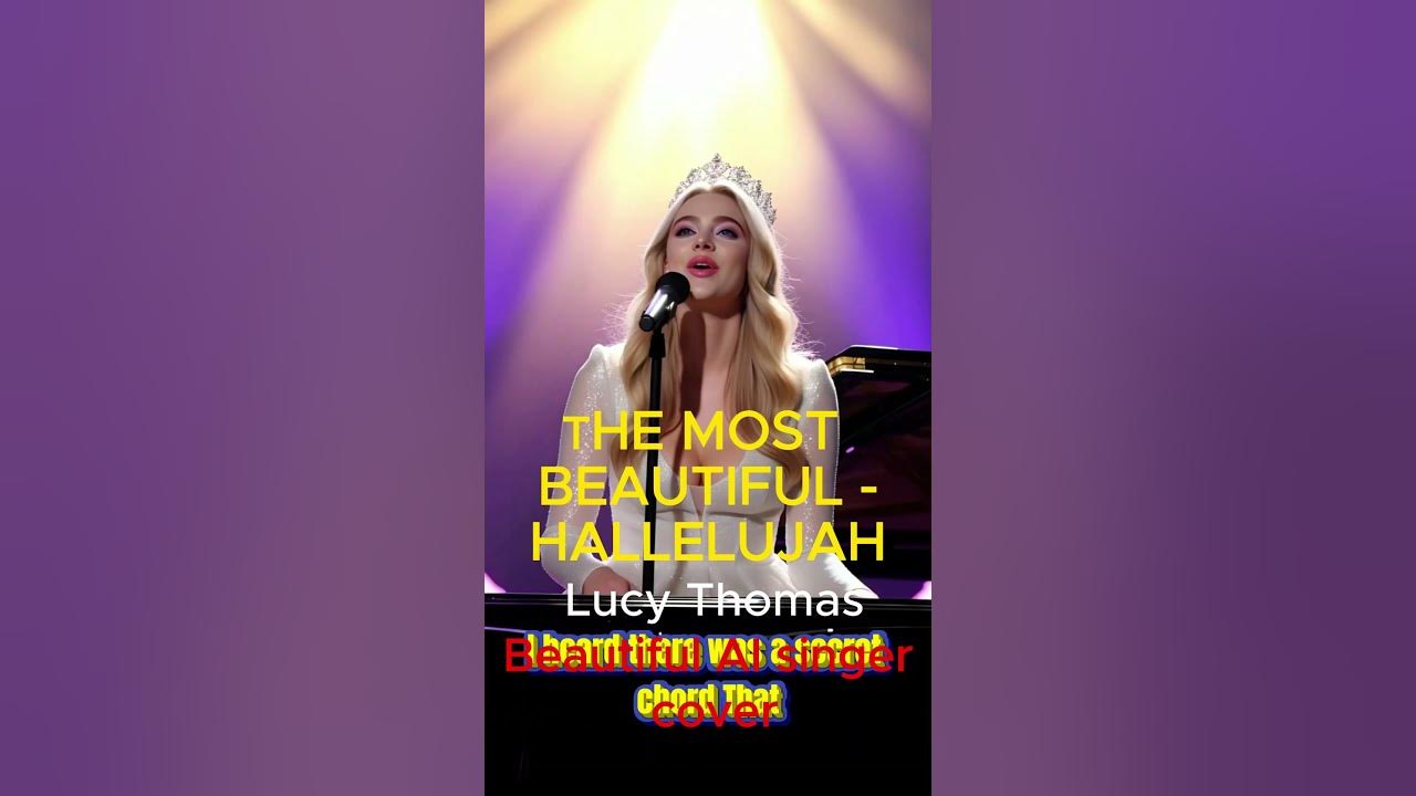 “The Most Beautiful -Hallelujah”- AI Girl Sings Lucy Thomas Inspired Cover |  #Shorts #shortsvideo#
