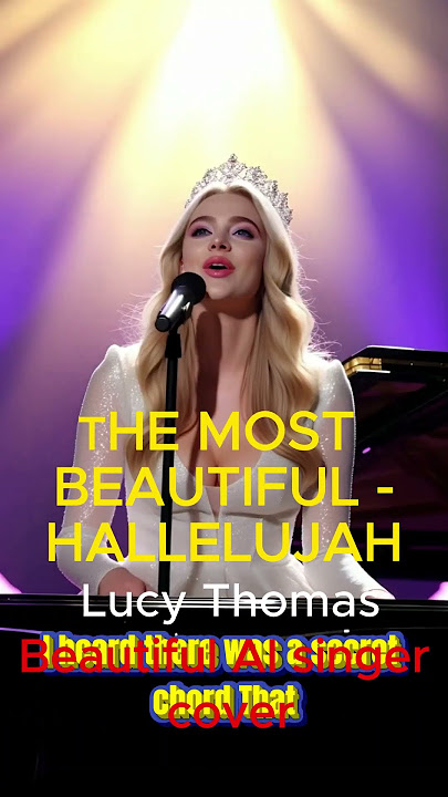 “The Most Beautiful -Hallelujah”- AI Girl Sings Lucy Thomas Inspired Cover |  #Shorts #shortsvideo#