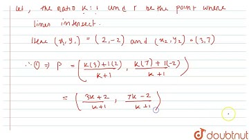 Determine the ratio in which the line 2x+y-4=0 divides the line segment | Class 10 Maths | Doubtnut