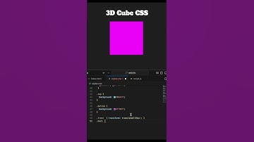 3D Cube CSS | Creative Coding #html #javascript #coding #creative #diy #design #programming #art