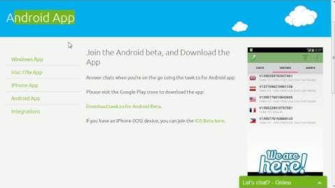 Accept incoming chat using tawk.to Android, iOS Mobile App