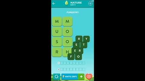 WordBrain 2 Nature Event Day 3 July 10 2023 Answers, Solutions and Walkthrough