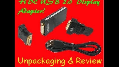 HDE USB 2.0 Display Adapter Unpackaging and Review
