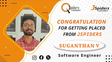 My Honest Placement Journey from QSpiders/JSpiders Chromepet Chennai | SOFTWARE ENGINEER