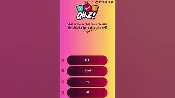 What is the default file extension that Apache associates with a PHP script?