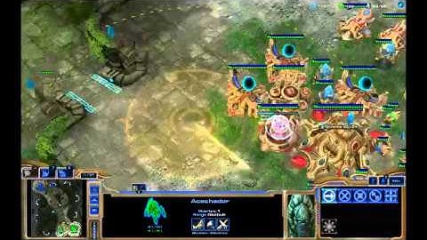 SC2 HOTS: PvT - Macro Game -Blink Stalkers Colossus Chargelots - 1 / 2