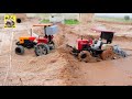 Swaraj 855 With Hmt 5911 in mud and cultivator Part-2