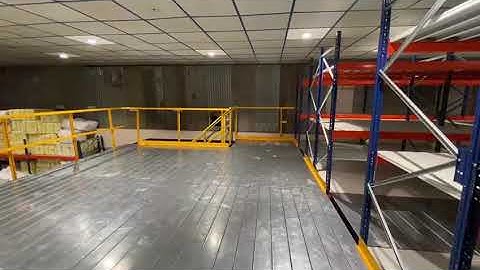 mezzanine floor with multitier racking systems