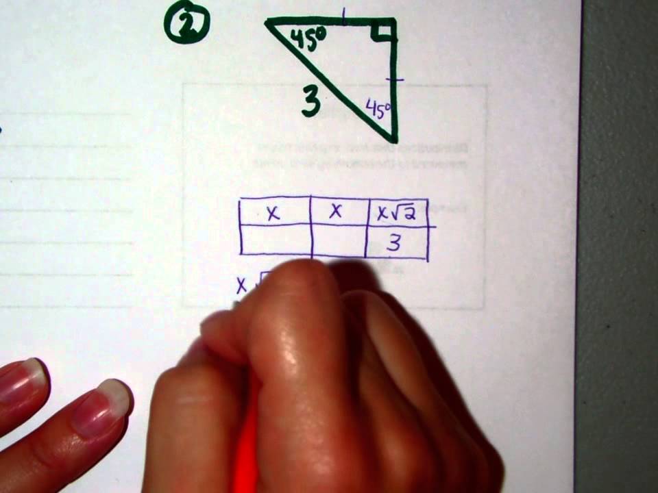 Special Right Triangles - YouTube