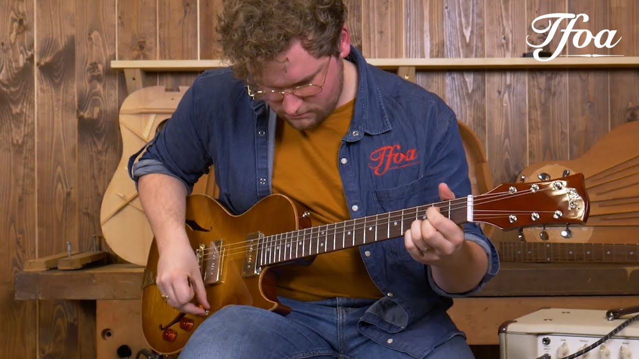 B&G Step Sister Crossroads P90 Cutaway Honey Burst played by Milo Groenhuijzen | Demo @ TFOA