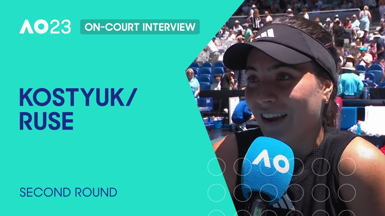 Ruse Interview Kostyuk/Ruse On-Court Interview | Australian Open 2023 Second Round ...