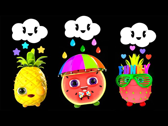 Funky Fruits Baby Sensory * Rain Rain Go Away - Summer Collection * Fun Animation and Upbeat Music! class=