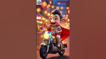 🚀 Baby Ganesha on Scooter 🛵✨ | Festive 3D Animation | Ganpati Celebration 2025 🎉🪔