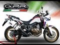 HONDA AFRICA TWIN 1000 HONDA CRF 1000 L AFRICA GPR EXHAUST SYSTEMS SOUND & CATALOGUE   SCARICO GPR S