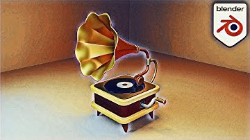 Modeling a Gramophone in Blender