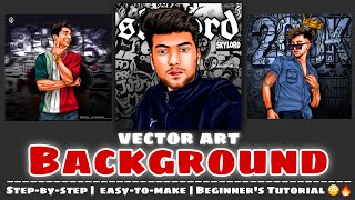 How To Make Vector Art Background Like Tejas Illustrator 🎯⚡| For Beginners| Nick Creation reation