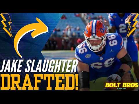 Chargers' Bold Draft Move Pays Off With Jake Slaughter | Bolt Bros | NFL Draft Day 2
