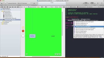UIPopoverController Tutorial Xcode 4.5.2