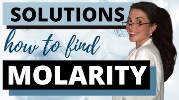 SOLUTIONS: How to find MOLARITY | Chemistry with Cat