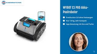 WYBOT C1 PRO Akku-Poolroboter | FKB Schwimmbadtechnik