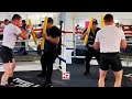 Saul Alvarez Doing Pool Noodle Drills To Pick Up Hand Speed &amp; Improve Head / Body Movement