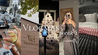Vlogmas Week 1✨| Rum Punch, Spa Date, Xmas Tree, Nail Salon, Bball Game, & More… 