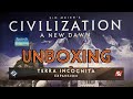 Civilization a new dawn  terra incognita expansion  board game unboxing no talking