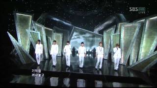 Video thumbnail of "SBS인기가요-BEAST [비가 오는날엔](626회)"