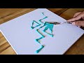 Easy Acrylic Painting Technique / Step By Step / Colorful Abstract Painting