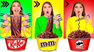 Fast, Medium or Slow Food Challenge | Awesome Kitchen Hacks by BaRaFun Challenge