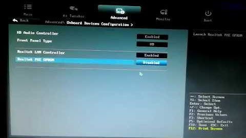 Hướng dẫn setup boot on lan main asus H61