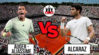 🎾AUGER-ALIASSIME VS ALCARAZ🎾 ROLAND GARROS 2024 🔥🔥TENIS EN VIVO - LIVE TENNIS - FRENCH OPEN