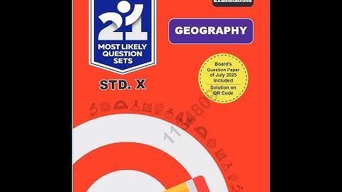 21 Sets –geography, Std. X, Video (2025–2026)"
