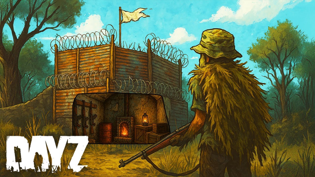 Я построил идеальную и уютную базу-бункер для одиночек в DayZ...
