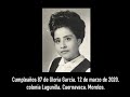 A la memoria de mi abuela, Gloria García Hernández