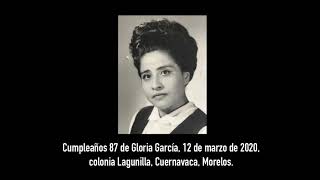 A la memoria de mi abuela, Gloria García Hernández