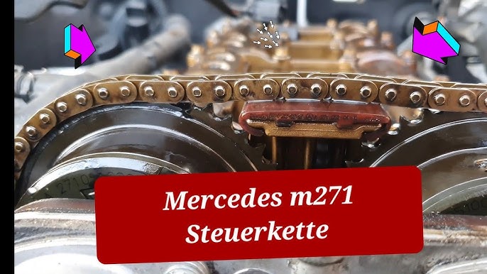 GEARZAAR Steuerkettensatz Steuerkette Kettenspanner für Mercedes 1,8 M271  W203 W204 W211 C180 C200 E200 Kompressor M271 A2710500311 : : Auto  & Motorrad