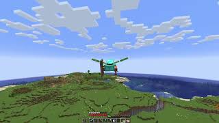 Flying with an Elytra for the First Time Ever (Minecraft Forever World #3)