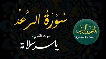 المصحف المرتل بمد المنفصل ((013 سورة الرعد)) ياسرسلامة