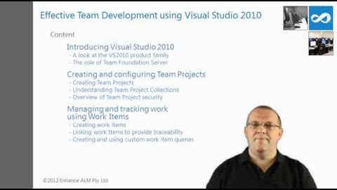 Effective Team Development with Visual Studio 2010 course overview