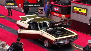 SOLD for $325,000 1971 Plymouth Hemi Cuda // Mecum Indy 2023