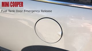 Mini Cooper  - Fuel Tank Door Emergency Release Sblocco Tappo Serbatoio