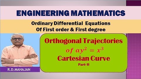 Orthogonal Trajectories of ay^2 = x^3